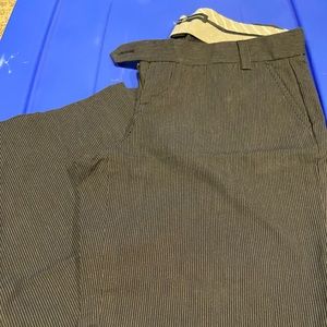 Gap 2 petite black striped pants dress wide leg